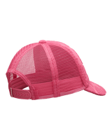 Girls Sweet Lil Heart Trucker Cap in Sangria Sunset Shell Dreams