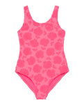 Girls Shell Dream One Piece Swimsuit in Sangria Sunset Shell Dreams