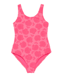 Girls Shell Dream One Piece Swimsuit in Sangria Sunset Shell Dreams
