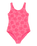 Girls Shell Dream One Piece Swimsuit in Sangria Sunset Shell Dreams