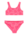 Girls Shell Dream Bralette Bikini Set in Sangria Sunset Shell Dreams