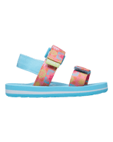 Girls Cage Sandals in White, Orange & Pink