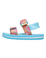 Girls Cage Sandals in White, Orange & Pink