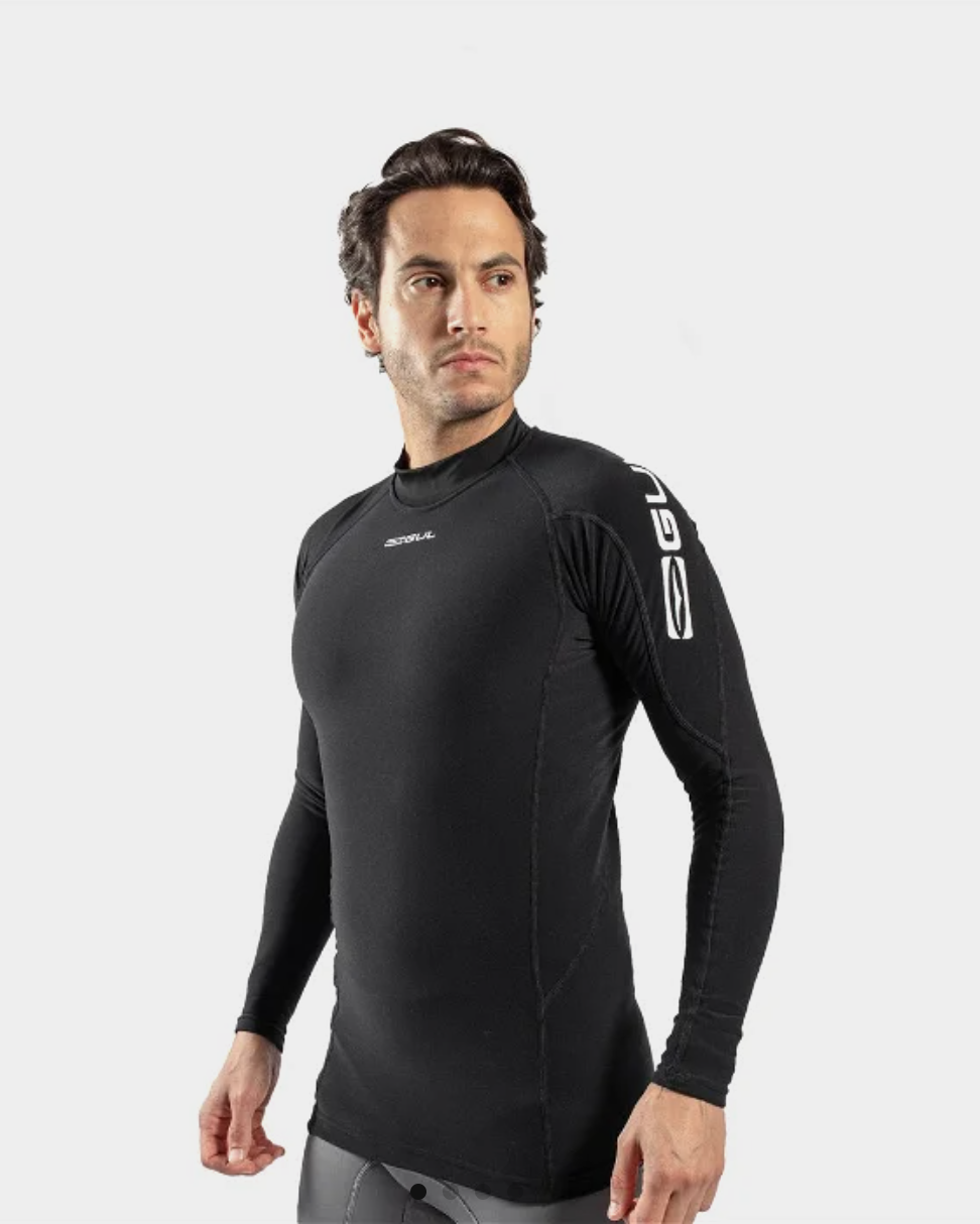 The Gul Evotherm Thermal Rash Vest in Black | Anns Cottage – Ann's Cottage