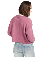 The RVCA Womens Kitty Cardigan in Orchid