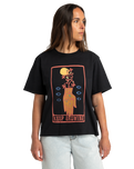 The RVCA Womens Keep Growning T-Shirt in Black
