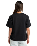 The RVCA Womens Keep Growning T-Shirt in Black