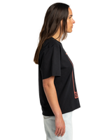 The RVCA Womens Keep Growning T-Shirt in Black