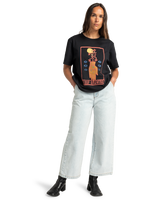 The RVCA Womens Keep Growning T-Shirt in Black