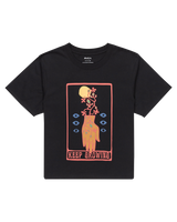 The RVCA Womens Keep Growning T-Shirt in Black