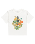 The RVCA Womens Wildflower Snake T-Shirt in Salt