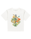 The RVCA Womens Wildflower Snake T-Shirt in Salt