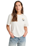 The RVCA Womens Butterfly Poster T-Shirt in Antique White