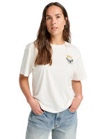 The RVCA Womens Butterfly Poster T-Shirt in Antique White