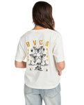 The RVCA Womens Butterfly Poster T-Shirt in Antique White