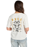 The RVCA Womens Butterfly Poster T-Shirt in Antique White