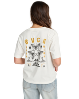 The RVCA Womens Butterfly Poster T-Shirt in Antique White