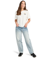 The RVCA Womens Butterfly Poster T-Shirt in Antique White