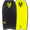 The NMD Evolution PE 42" Bodyboard in Black & Yellow