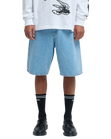 The RVCA Mens Skate Denim Shorts in Bleach Wash