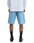 The RVCA Mens Skate Denim Shorts in Bleach Wash