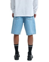 The RVCA Mens Skate Denim Shorts in Bleach Wash