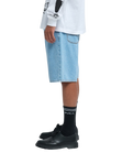 The RVCA Mens Skate Denim Shorts in Bleach Wash
