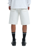 The RVCA Mens Skate Denim Shorts in Vintage White