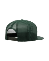 The RVCA Mens VA All The Way Trucker Cap in Balsam Green