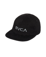 Big RVCA Cord Snapback Cap in Black