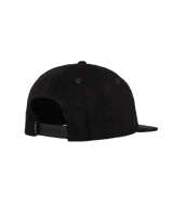 Big RVCA Cord Snapback Cap in Black