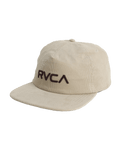 Big RVCA Cord Snapback Cap in Silver Bleach