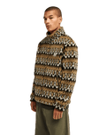 The RVCA Mens Winston Sherpa Jacket in Bombay Brown