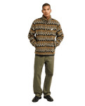 The RVCA Mens Winston Sherpa Jacket in Bombay Brown