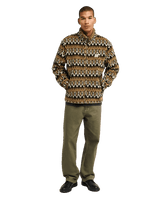 The RVCA Mens Winston Sherpa Jacket in Bombay Brown
