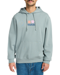 The RVCA Mens Mosaic Hoodie in Lead