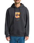 The RVCA Mens Superblast Hoodie in Garage Blue