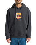 The RVCA Mens Superblast Hoodie in Garage Blue
