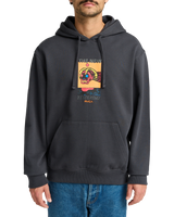 The RVCA Mens Superblast Hoodie in Garage Blue