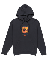 The RVCA Mens Superblast Hoodie in Garage Blue