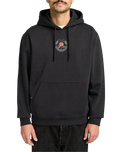 The RVCA Mens Roses Poster Hoodie in Black