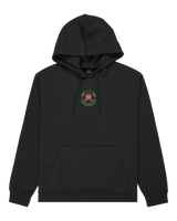 The RVCA Mens Roses Poster Hoodie in Black