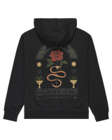 The RVCA Mens Roses Poster Hoodie in Black