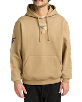 The RVCA Mens Deep Think Hoodie in Coyote