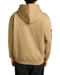 The RVCA Mens Deep Think Hoodie in Coyote