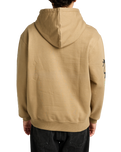 The RVCA Mens Deep Think Hoodie in Coyote