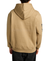 The RVCA Mens Deep Think Hoodie in Coyote