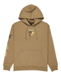 The RVCA Mens Deep Think Hoodie in Coyote