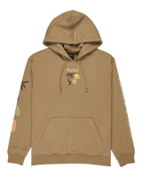 The RVCA Mens Deep Think Hoodie in Coyote