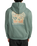 The RVCA Mens Flower Balance Hoodie in Balsam Green
